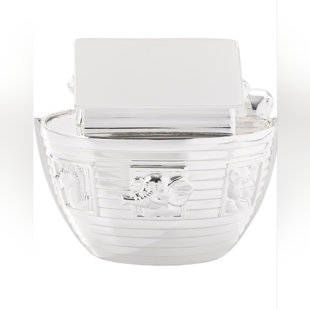 Things Remembered Silver Noah's Ark Piggy Bank